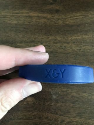 Coldplay X And Y Promo Rubber Bracelet