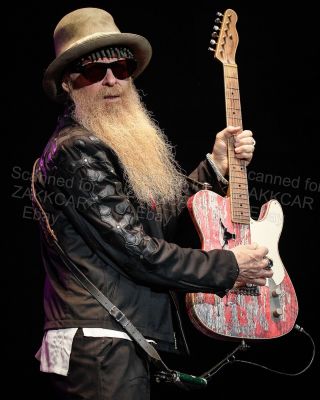 Zz Top - Billy Gibbons Color Concert Photo 2015 2