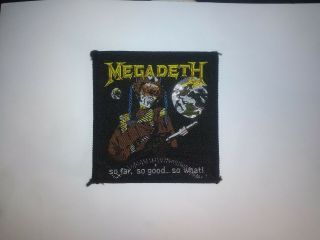 Megadeth - So Far So Good So What - Vintage Woven Patch