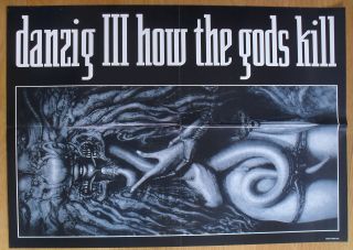 Danzig 3 How The Gods Kill Vintage Poster Punk Misfits