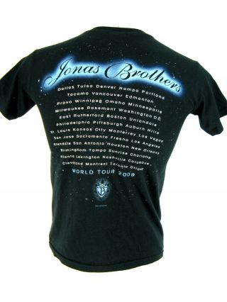 2009 Jonas Brothers World Tour Band Concert ANVIL Shirt Youth Large 3