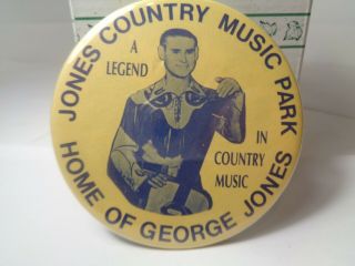 George Jones Jones Country Pinback Button 1982
