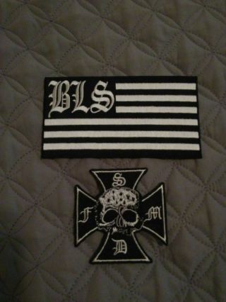 Black Label Society Patches Bls Flag Patch And Sdmf Patch