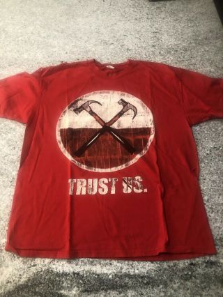 Roger Waters Pink Floyd The Wall Tour 2010 Xl Concert T - Shirt “trust Us”