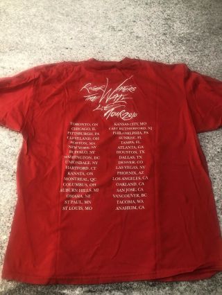 Roger Waters Pink Floyd The Wall Tour 2010 XL Concert T - Shirt “Trust Us” 4
