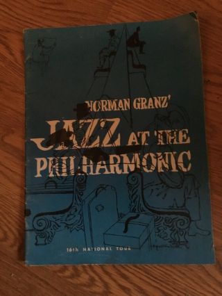 Norman Granz’ Jazz At The Philharmonic 16th National Tour Program Picture Book