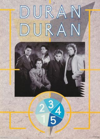 Poster :music : Duran Duran - All 5 Posed - 15 - 348 Lc17 J
