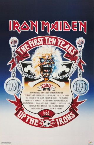 Poster :music : Iron Maiden - First 10 Years - 3281 Lw25 H