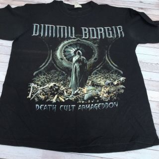 Dimmu Borgir Metal Band Tour T Shirt Death Cult Armegeddon 2003 Size M
