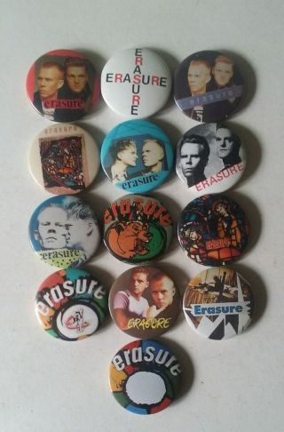 Erasure Button Badges.  80 