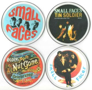 4 Small Faces Drinks Coasters.  Mod,  Psychedelia,  60 