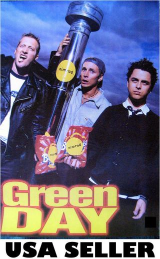 Green Day Nimrod Era Poster 14.  5 X 21 From Band That Made Dookie &sent From Usa