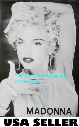 Madonna Vogue - Era Mugshot B&w Poster 14.  5 X 21 Marilyn Monroe - Like Reinvention