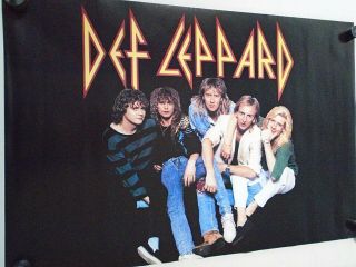 Def Leppard / Vintage Promo Poster - Black / Cond.  / 22 X 34 1/2 "