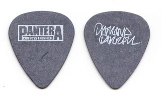 Pantera Dimebag Darrell Signature Gray Cowboys From Hell Guitar Pick - 1990