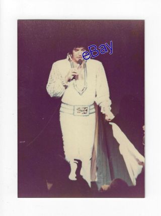 Elvis Presley Concert Photo - Las Vegas Hilton Dec.  1975 - Jim Curtin