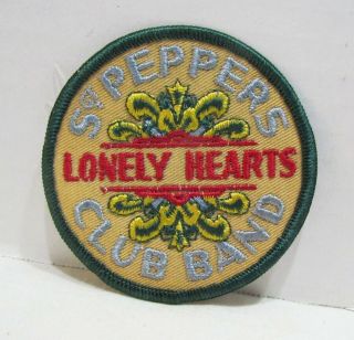 The Beatles Sgt.  Peppers Lonely Hearts Club Band Embroidered Patch 3 " Vintage
