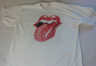 The Rolling Stones 2007 European Tour T - Shirt A Bigger Bang Size Xl White (t26)