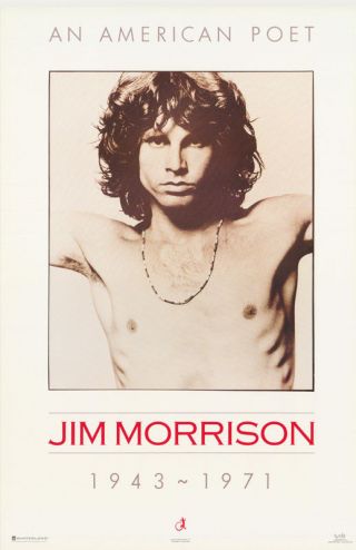 Poster : Music: Jim Morrison - Doors - American Poet - 5032 Lc19 J