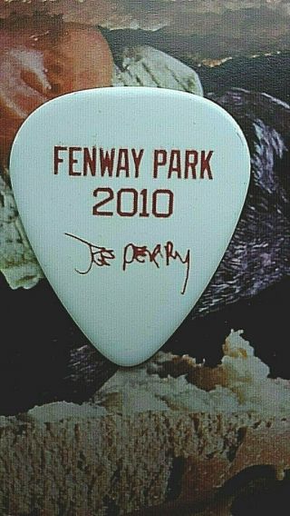 AEROSMITH Joe Perry 2010 Fenway Park guitar pick 2