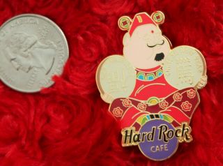 Hard Rock Cafe Pin San Francisco Chinese Year Fat guy LUCKY hat lapel logo 2