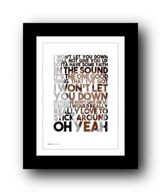 George Michael Wham ❤ Freeedom 90 ❤ Song Lyrics Poster Art Edition Print 25