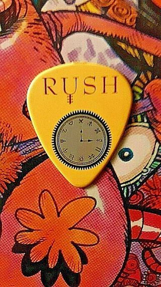 Rush Alex Lifeson 2010 Time Machine Tour Pick (yellow)