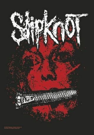 Slipknot - Zipper Face Logo - Official Textile Poster Flag