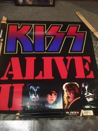 Kiss Alive 2 Two Album Cover Poster Gene Simmons Ace Frehley Kiss Live Tour