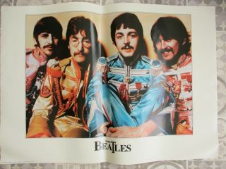 The Beatles,  33 " X 23  Sgt Pepper " Vintage Poster,  In
