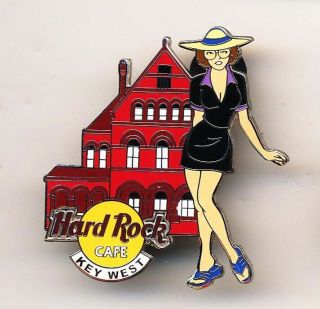 Hard Rock Cafe Key West 2004 Girl Of Rock Series Pin - Red Playhouse - Le 500