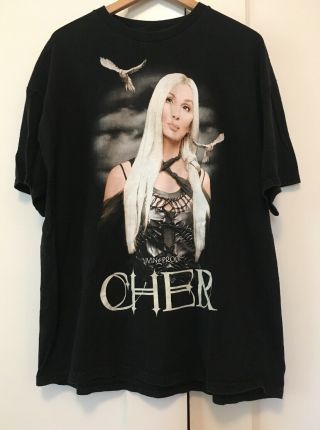 Cher Living Proof Farewell Tour 2003 Concert T - Shirt Double Side Unisex Size 2xl
