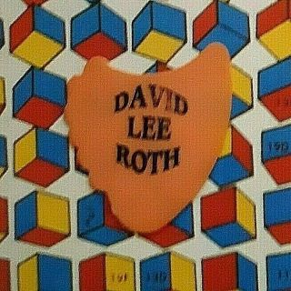 Van Halen David Lee Roth Orange Clam Shell Guitar Pick