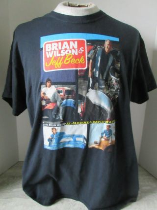 2013 Brian Wilson & Jeff Beck Concert Tour T - Shirt Size Large