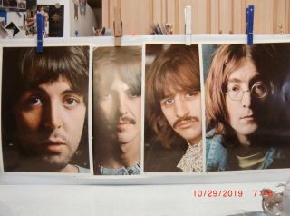 The Beatles White Album Insert Pictures - 4 8x10 Pictures
