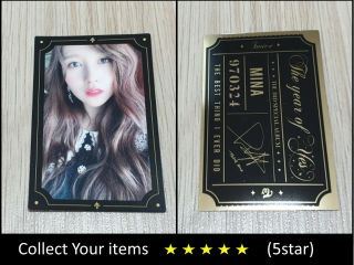 Twice 3rd Special Album The Year Of Yes Mina B Official Photo Card