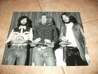 Led Zeppelin Band Group Vintage B & W Huge 11 X 14 Photo