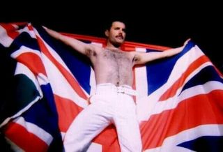 Freddie Mercury Queen Sexy Vintage Photo 8 X 11 Inch Shirtless Hot