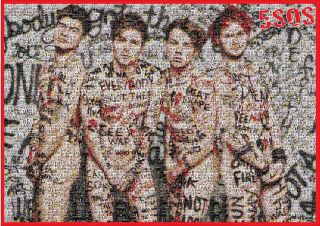 5sos 5seconds Of Summer A1 Mosaic Bedroom Wall Poster Made Of Tiny Photos