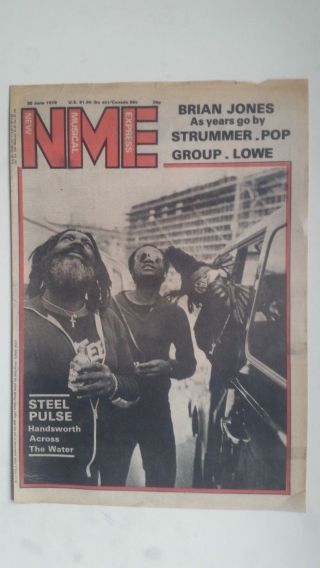 1979 - Steel Pulse - Music Press Front Cover Only