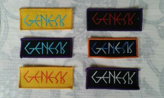 Genesis Embroidered Patches X6 Vintage 393 Phil Collins Mike Rutherford