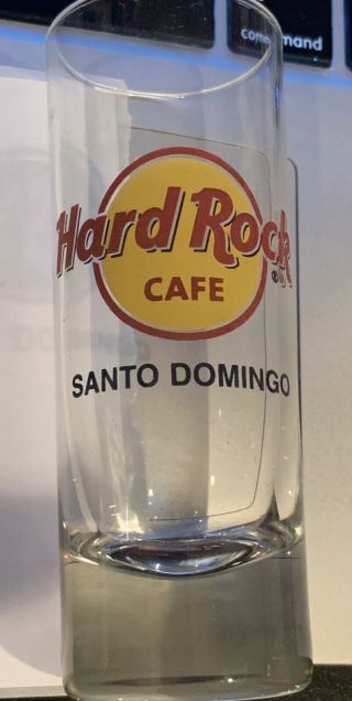 Hard Rock Cafe Santo Domingo Classic Logo Shot Glass Dominican