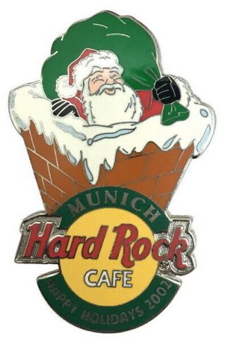 Hard Rock Cafe 2002 Munich X - Mas Santa In Chimney Pin