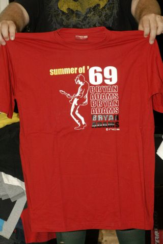 Bryan Adams Summer Of 69 Lyric T Shirt - Ncs Brand Xl Canada Vancouver