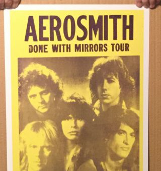 1986 Aerosmith Civic Center Hartford,  CT.  Cardboard Concert Poster 2
