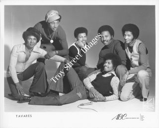 Orig 8x10 Promo Photo 1 Of Funk,  Soul,  R&b Group Tavares,  Early 1970s