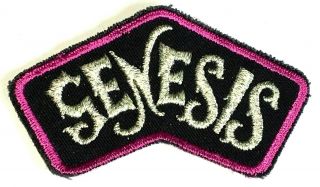 Genesis - Logo - Old Og Vtg 1970`s Embroidered Patch Rare Peter Gabriel