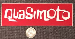 Rare Quasimoto Vintage Promo Sticker Madlib Vtg Hip - Hop Rap