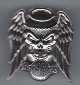 Hard Rock Cafe Pin: Online 3d Silver Skull 3 Le100