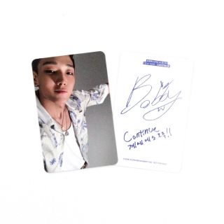[ikon]new Kids : Continue Album Official Photocard/ Blue Ver.  - Bobby
